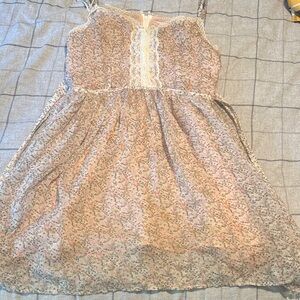 Charming Floral Kids Dress with Lace